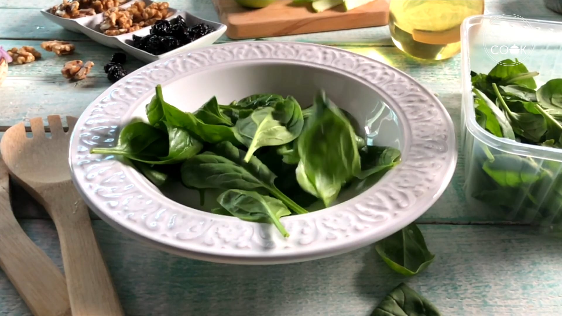 APPLE SPINACH SALAD