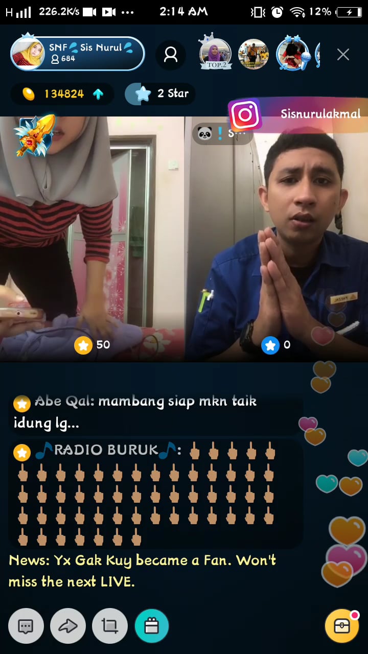 sis nurul awek bigo menari