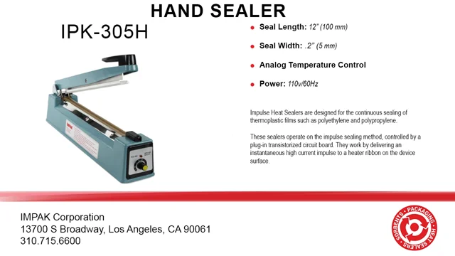 HAND SEALER MACHINE - PARALLEL -, TTech