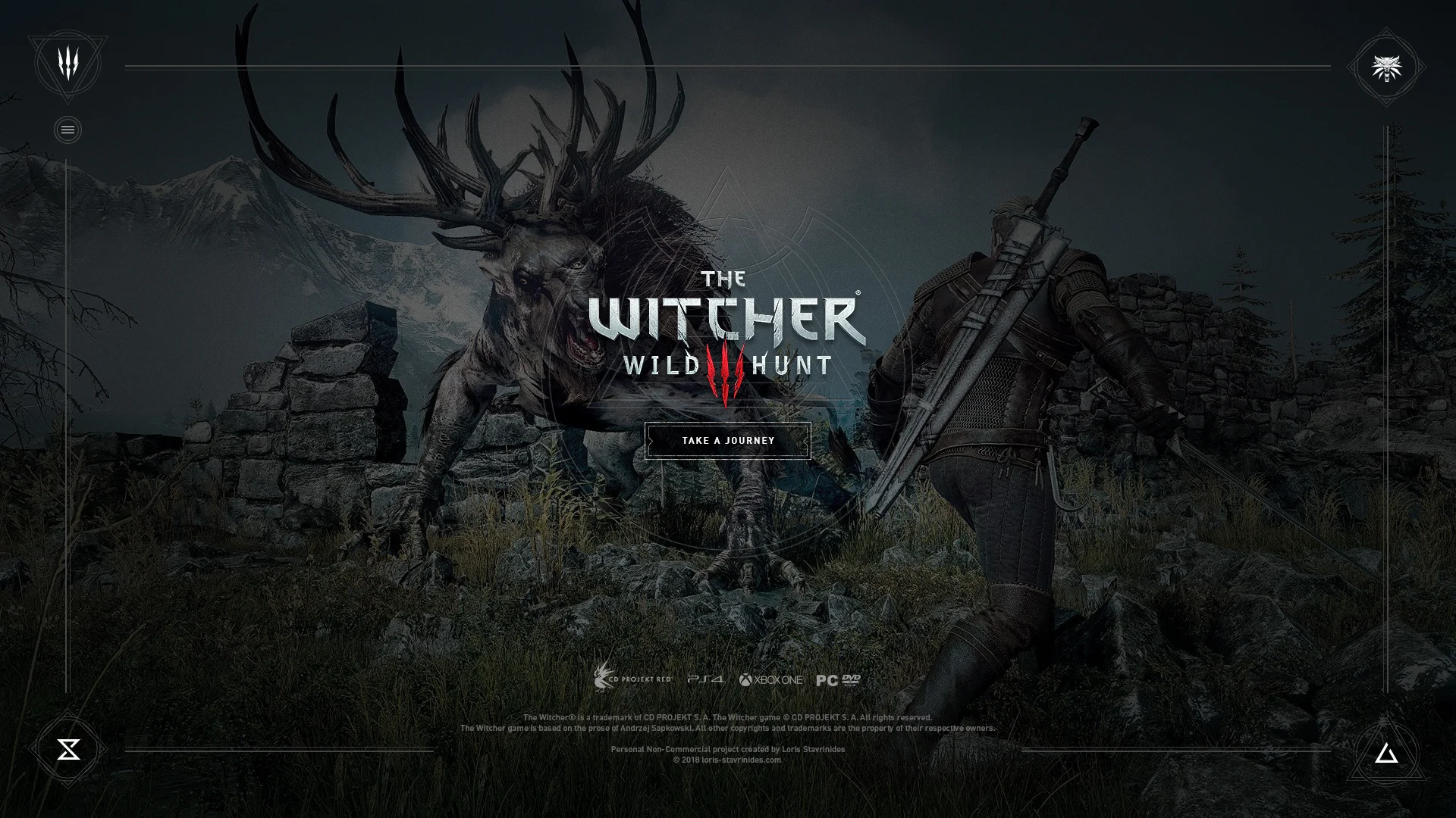 Witcher 3 Wild Hunt - Web Experience Concept - Splash page on Vimeo
