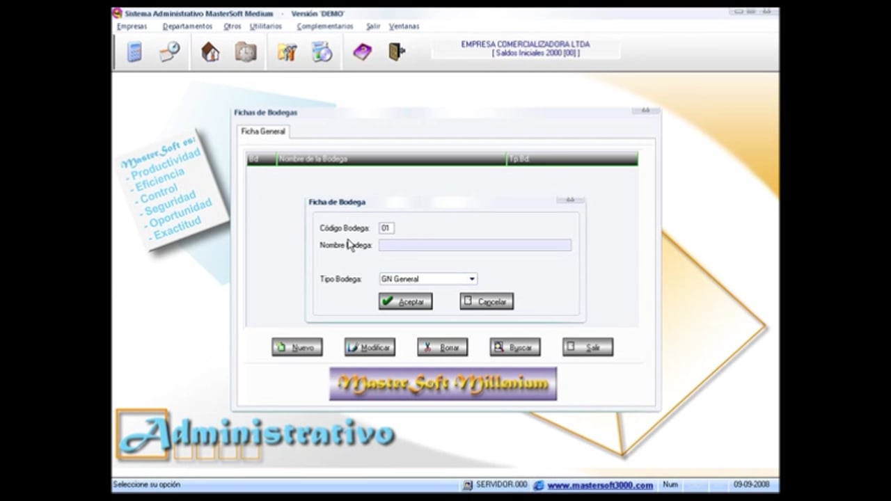 08 Mastersoft Medium Saldos Iniciales Bancos Bodegas