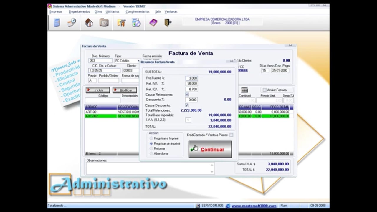 13 Mastersoft Medium Ventas e Informes