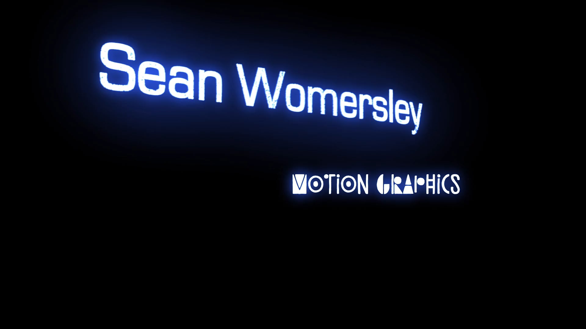 Sean Womersley Motion Graphics Show Reel [Dec 2017]