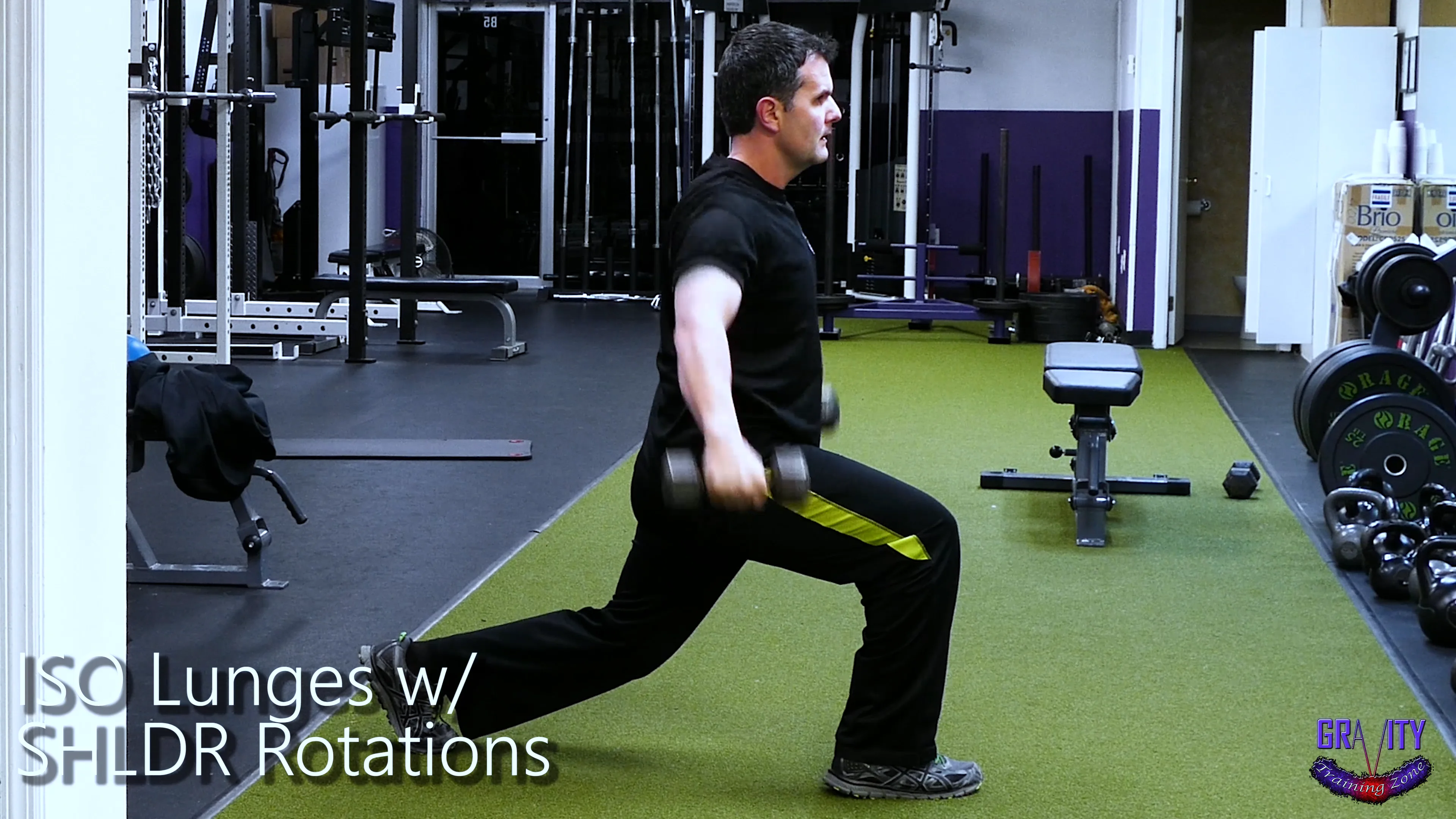 ISO Lunges w SHLDR Rotations