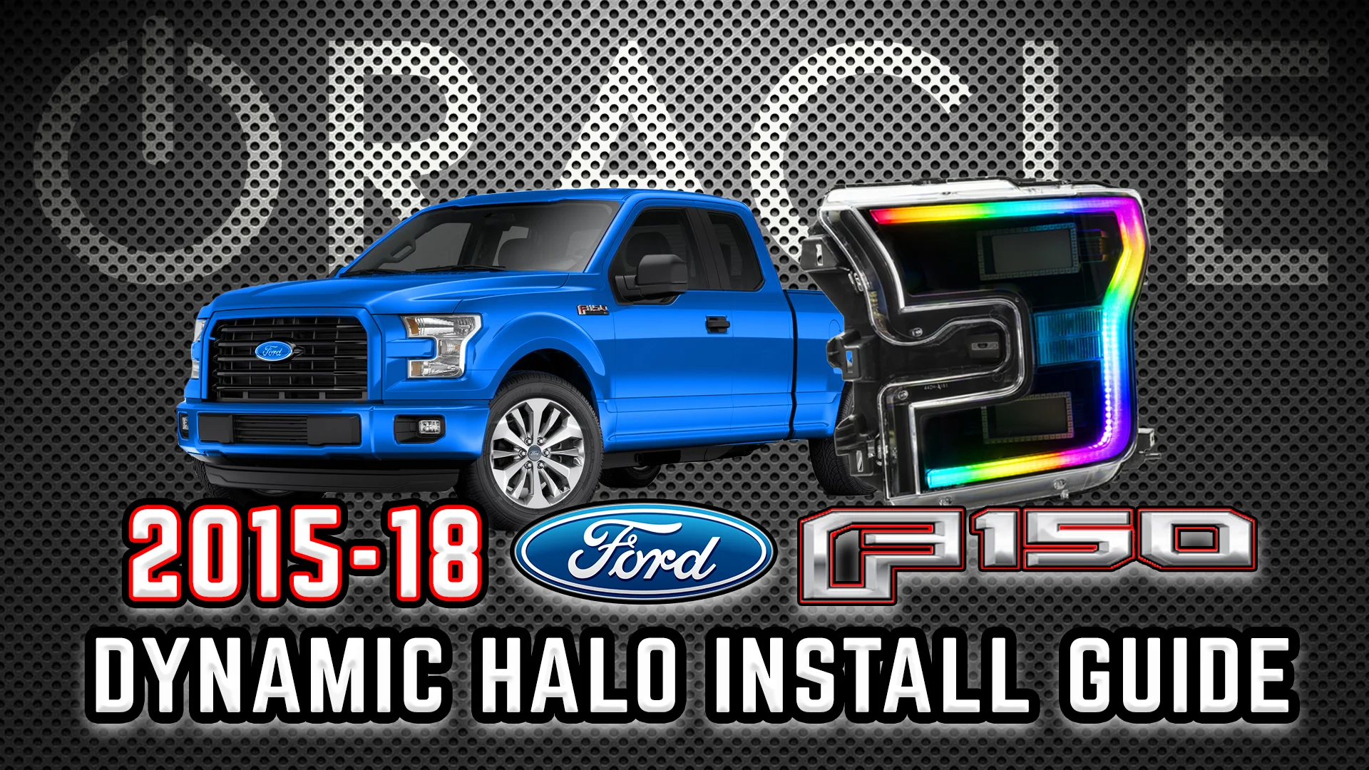2004-2008 Ford F150 Multicolor Halo Kit, image size:1920x1080