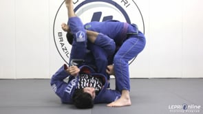 Far-Side Omoplata to Armbar when an Opponent Stands to Defend