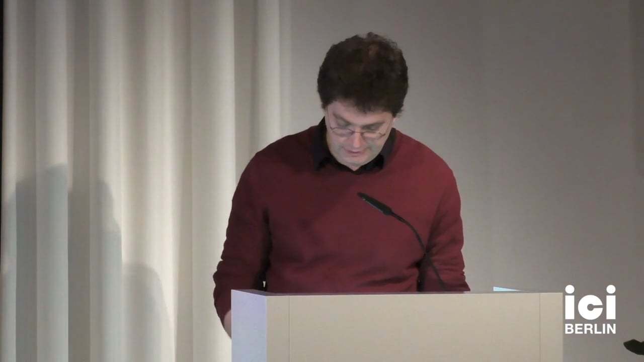 Talk by Sven Lütticken