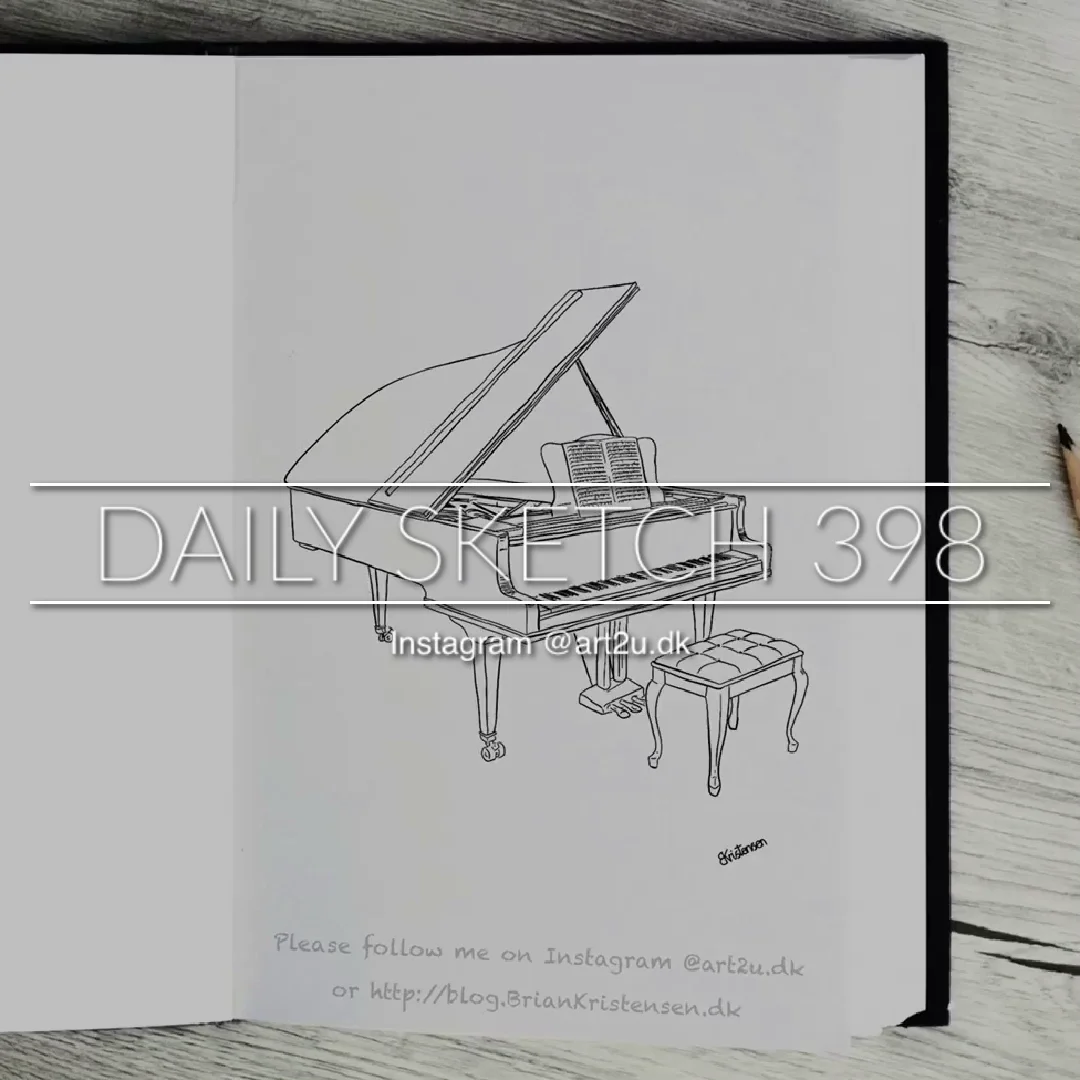 Pen and Ink drawing of a #piano on Vimeo