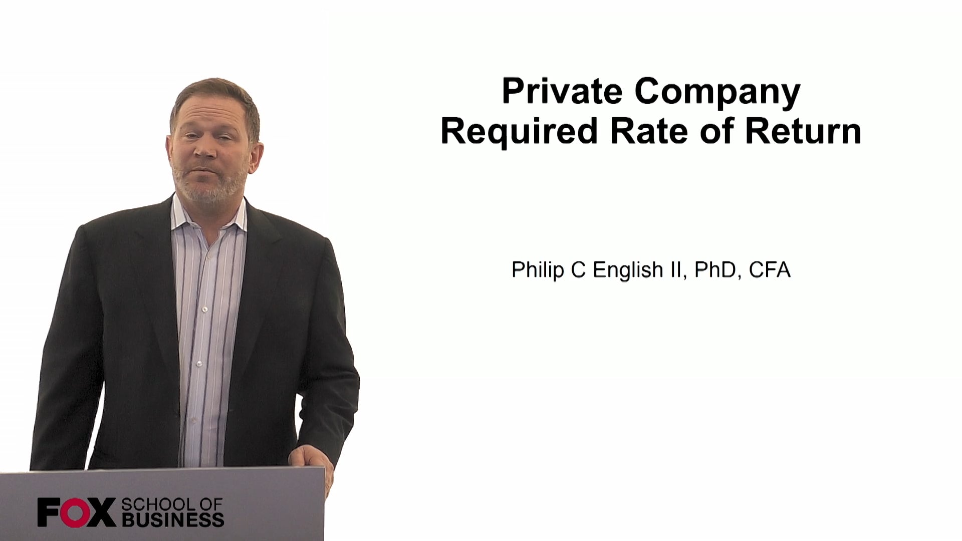 Private Company Required Rate of Return