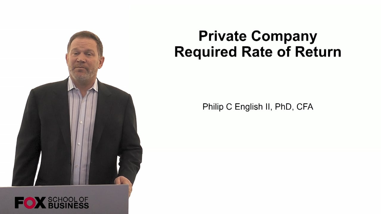 60127Private Company Required Rate of Return