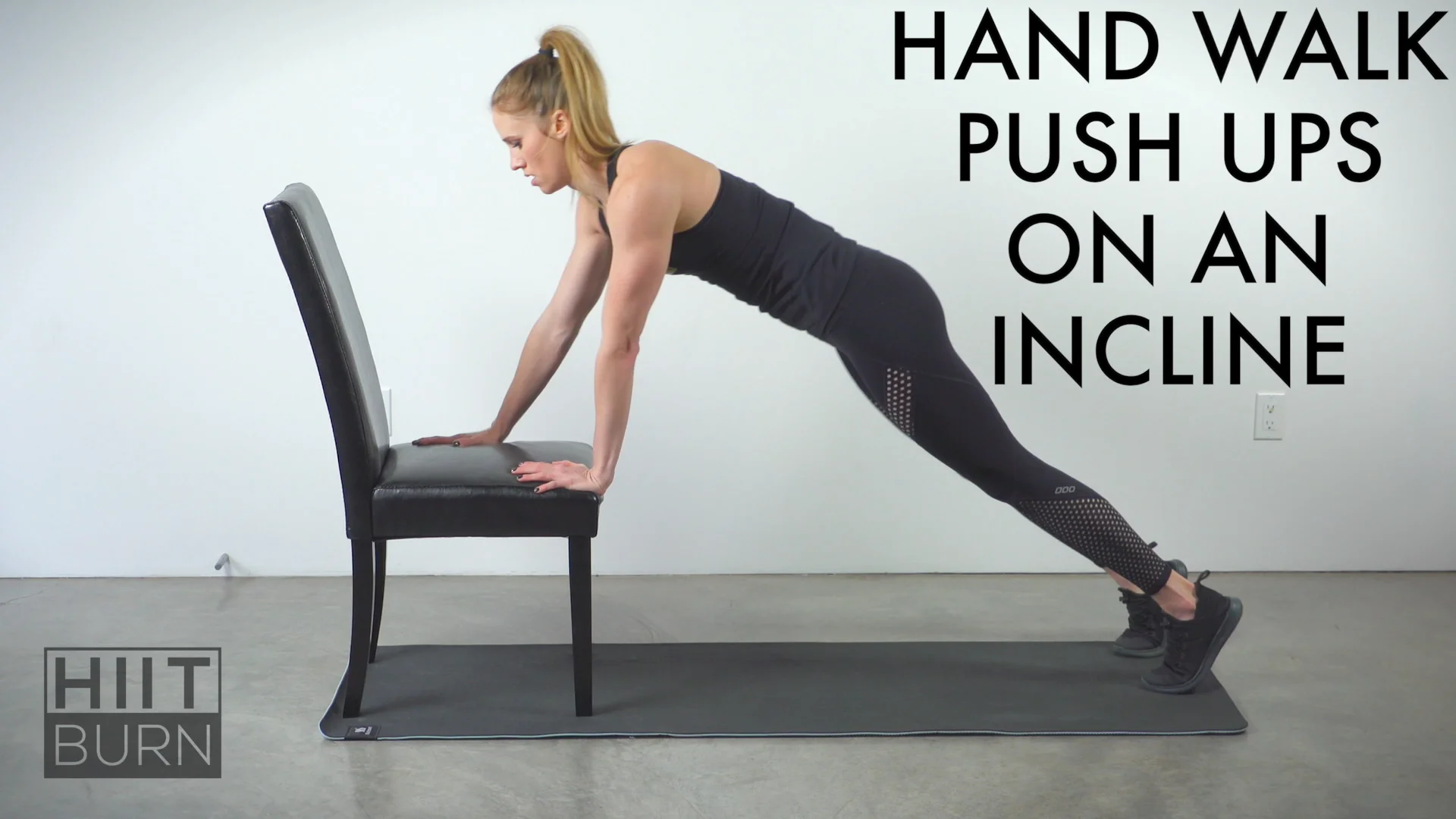 Demo Hand Walk Push Ups On An Incline