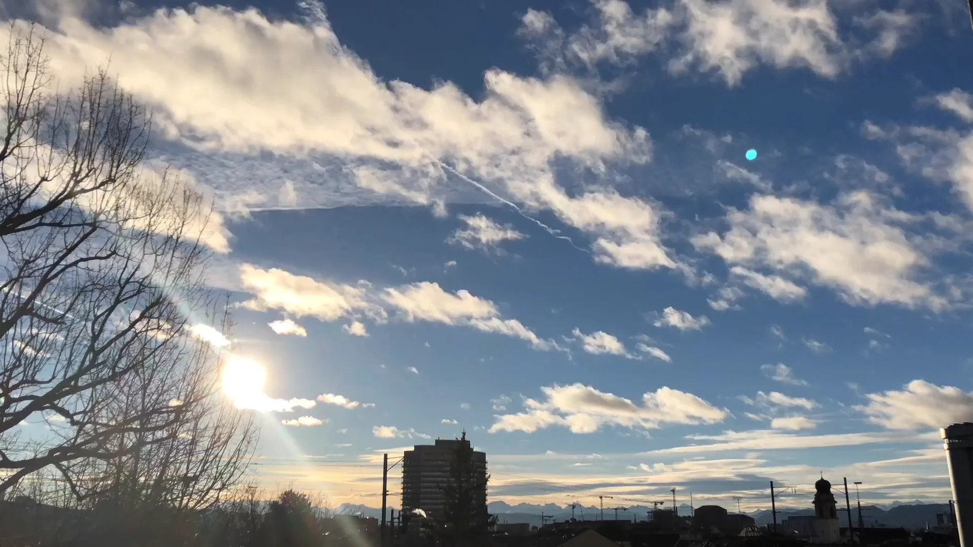 Sunrise in Zurich - Sonnenaufgang in Zürich Wipkingen am 5. Januar 2018 ...