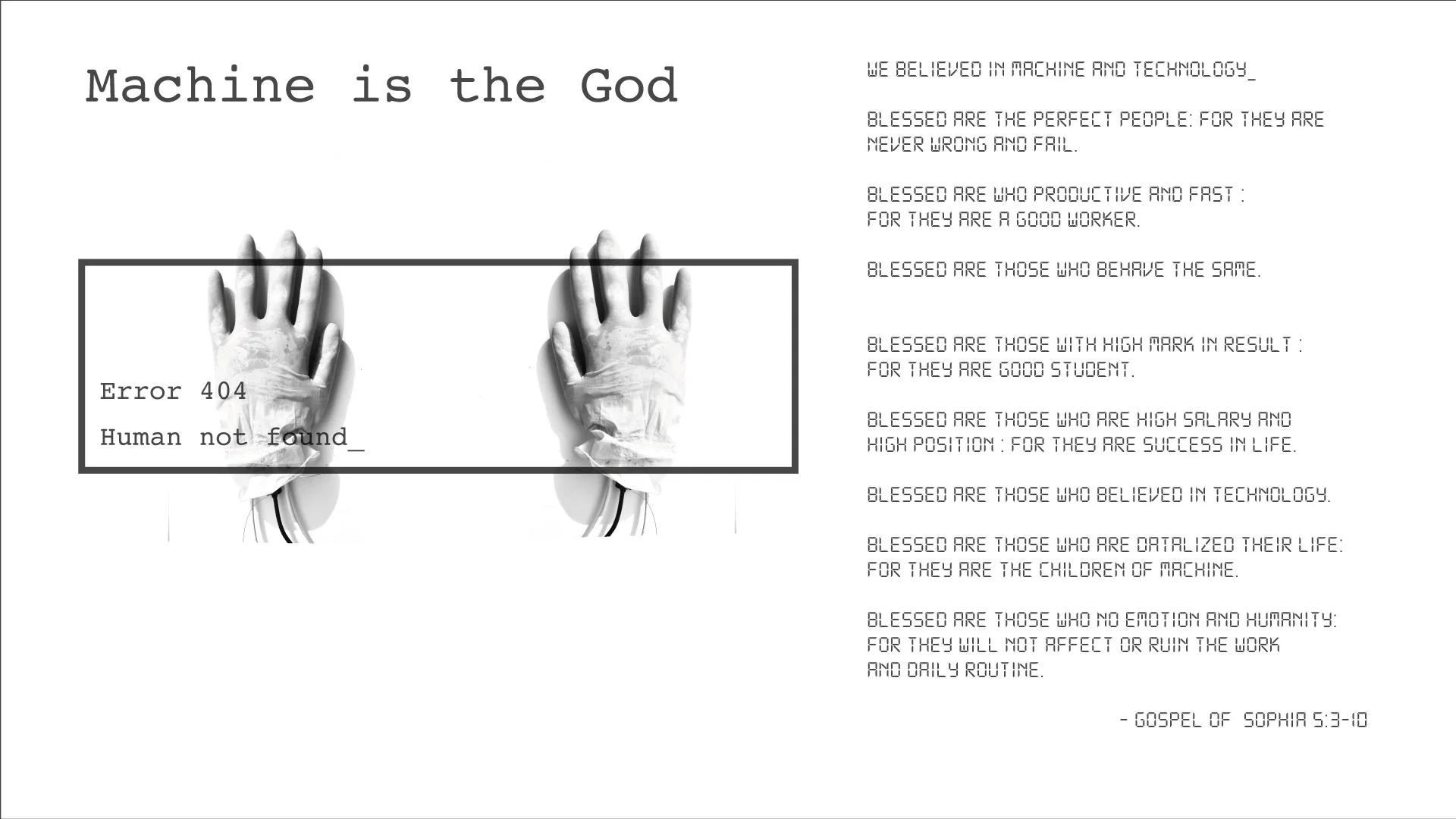 Machine is the god on Vimeo