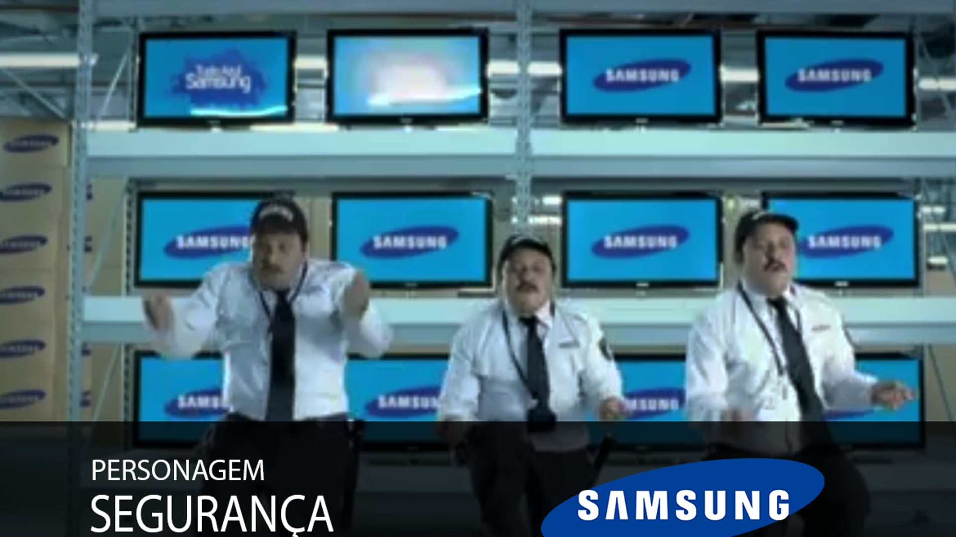 Hilton Castro - comercial "Samsung -  Semana Azul" personagem: Segurança