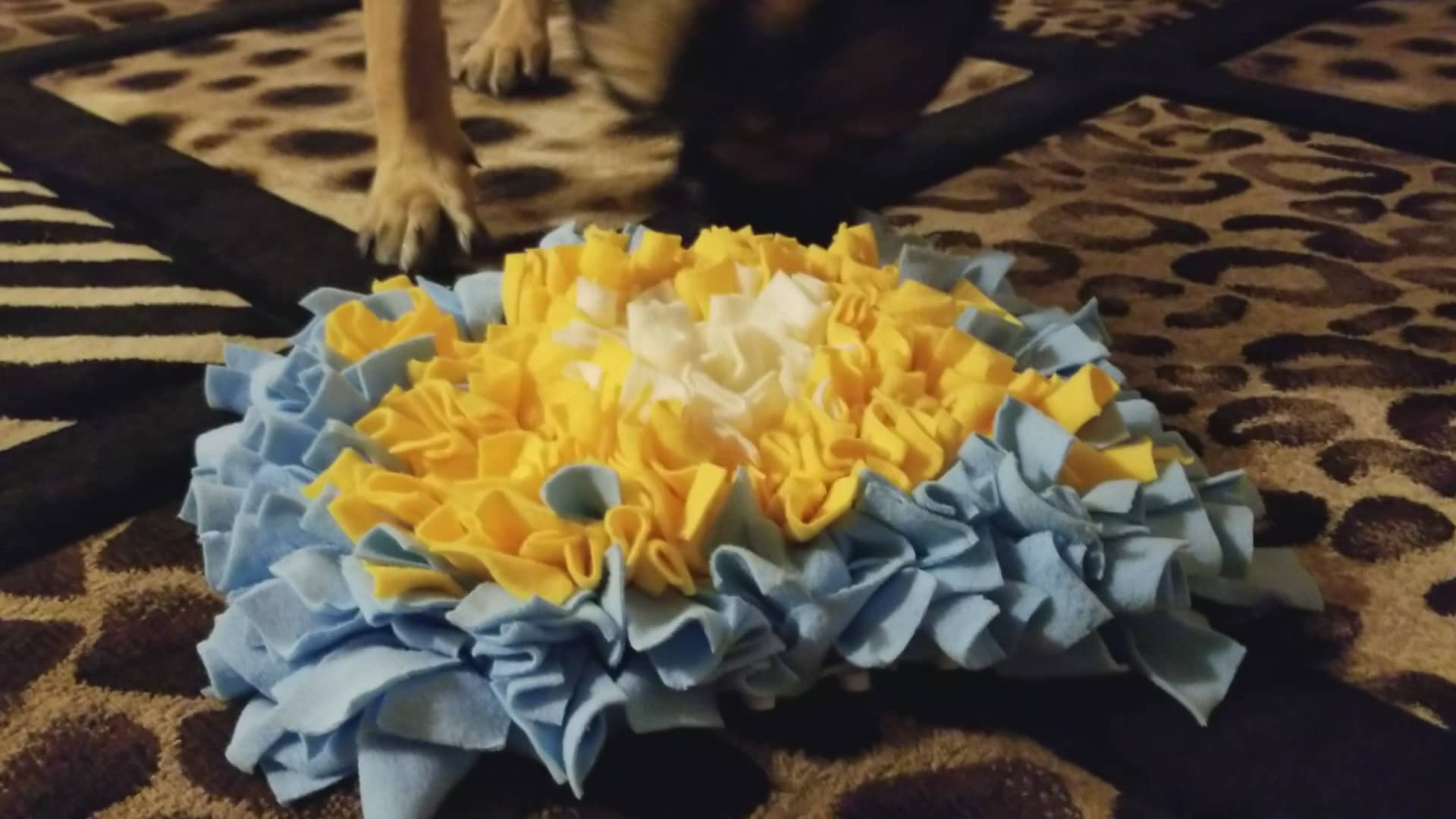 German Shepherd with Snuffle Mat on Vimeo