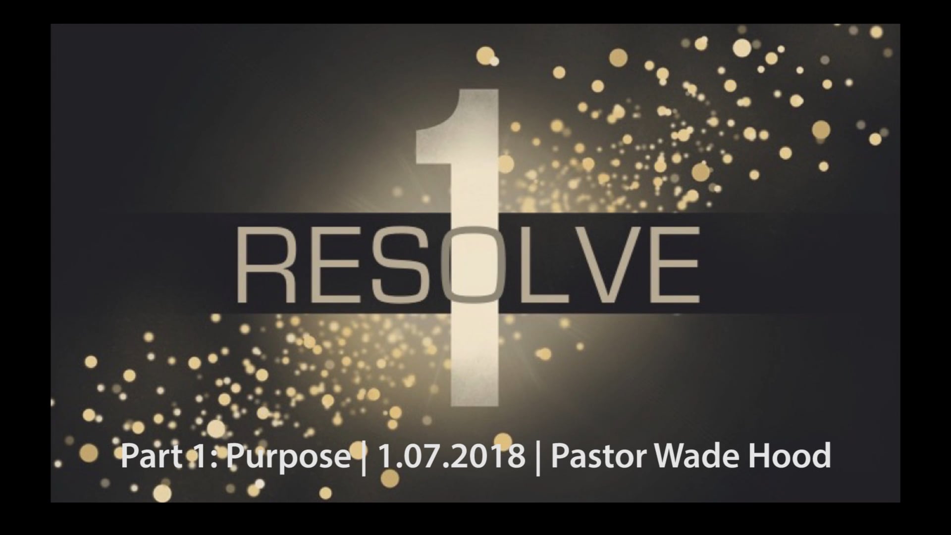 One Resolve Part 1- Purpose on Vimeo