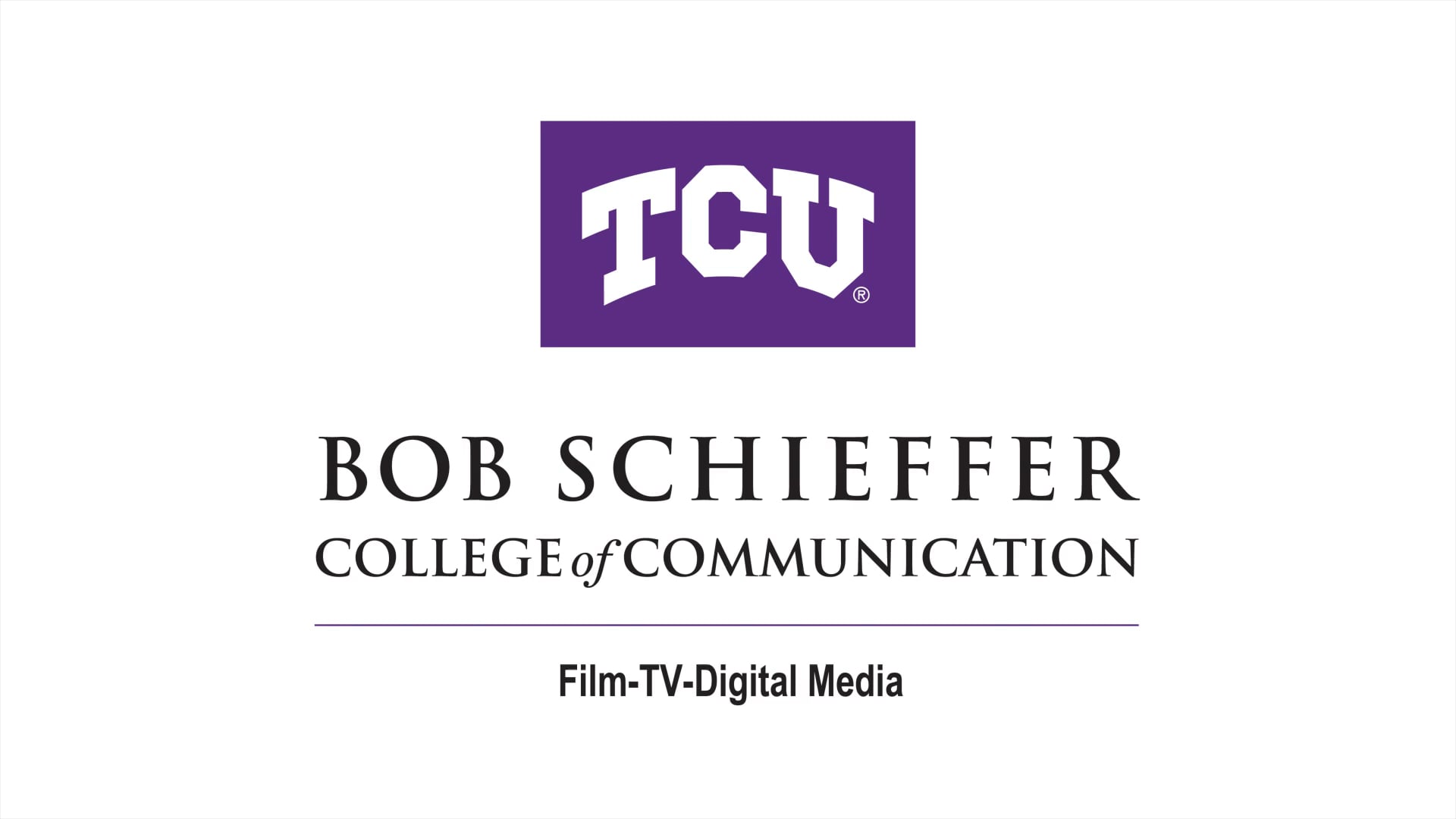 TCU Film, TV, and Digital Media Department: Website Video