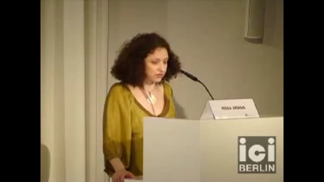 Talk by Noga Arikha