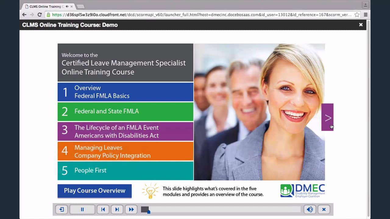 CLMS Online Course Demo on Vimeo