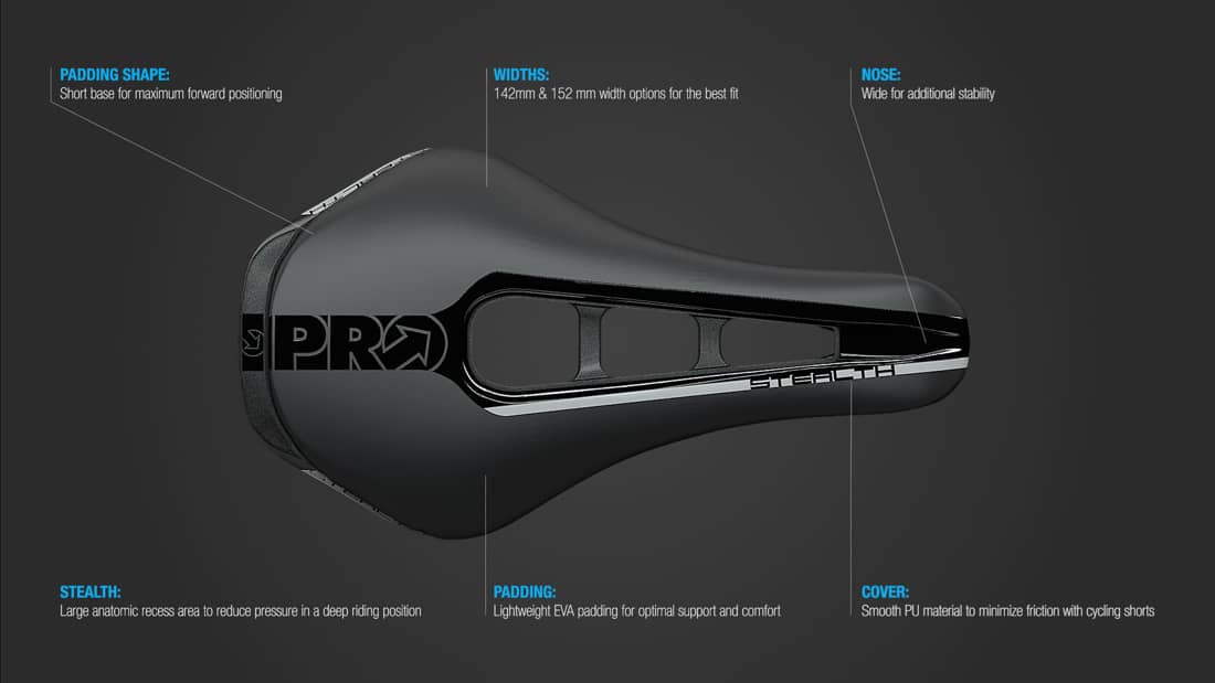 Selle Pro Stealth Argent Noir Alltricks Fr