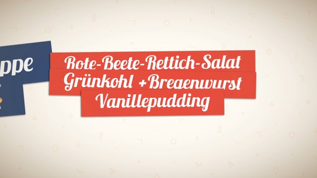 Kochgruppe mit Rote-Beete-Rettich-Salat - Grünkohl mit Bregenwurst - Dessert Vanillepudding