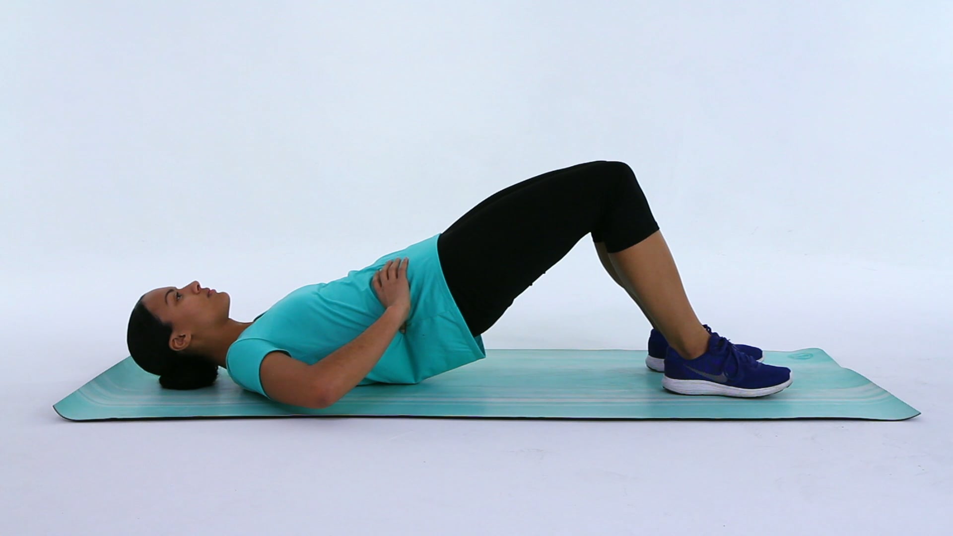 Bridge with Abdominal Draw In Maneuver on Vimeo