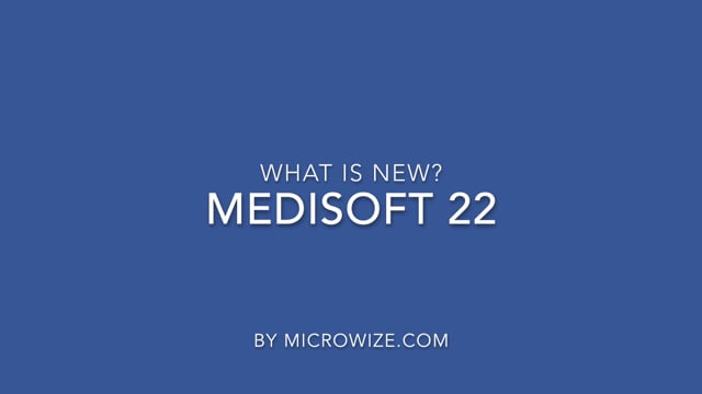 Medisoft 22 what is new