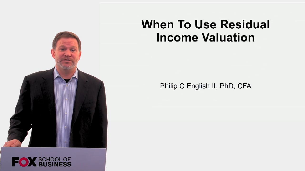 When To Use Residual Income Valuation