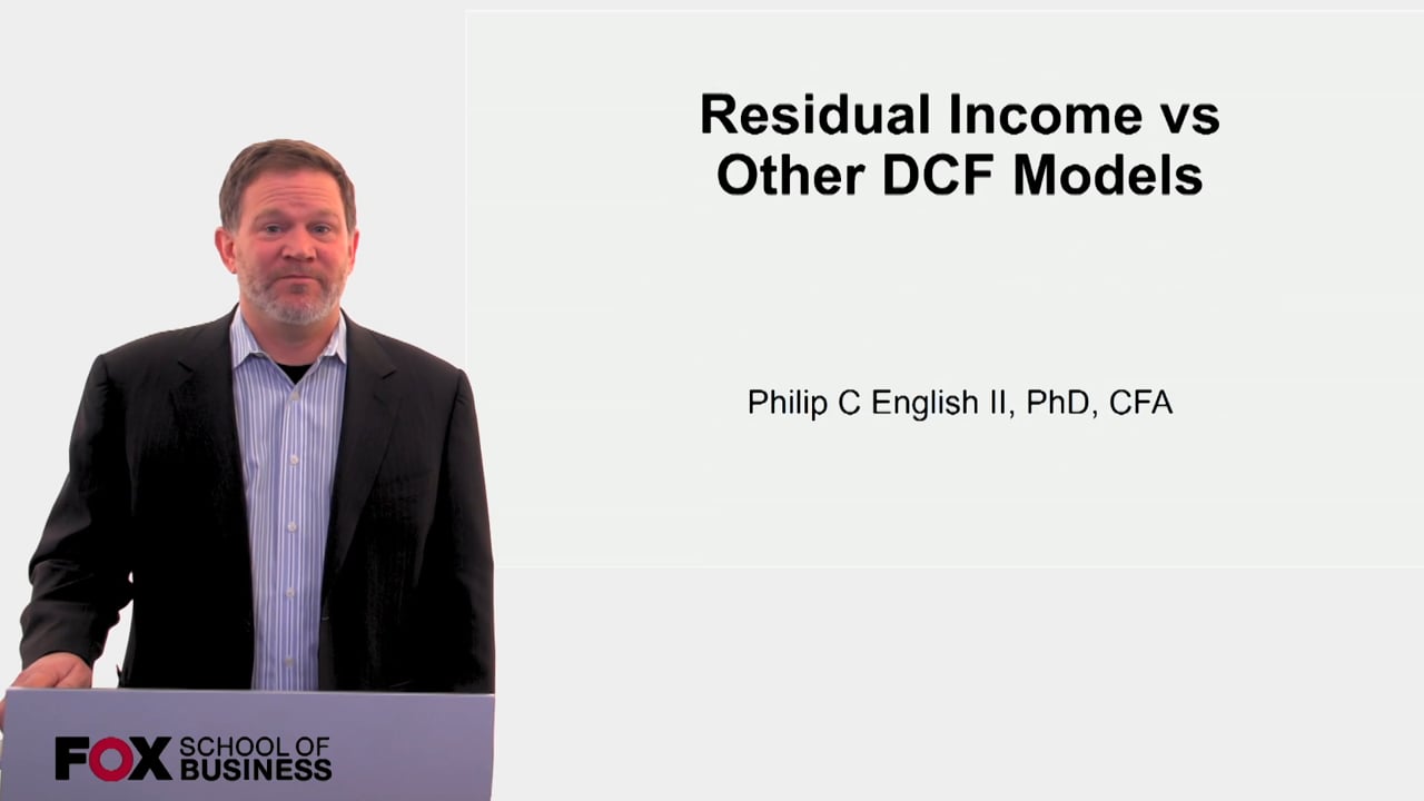 60147Residual Income vs Other DCF Models