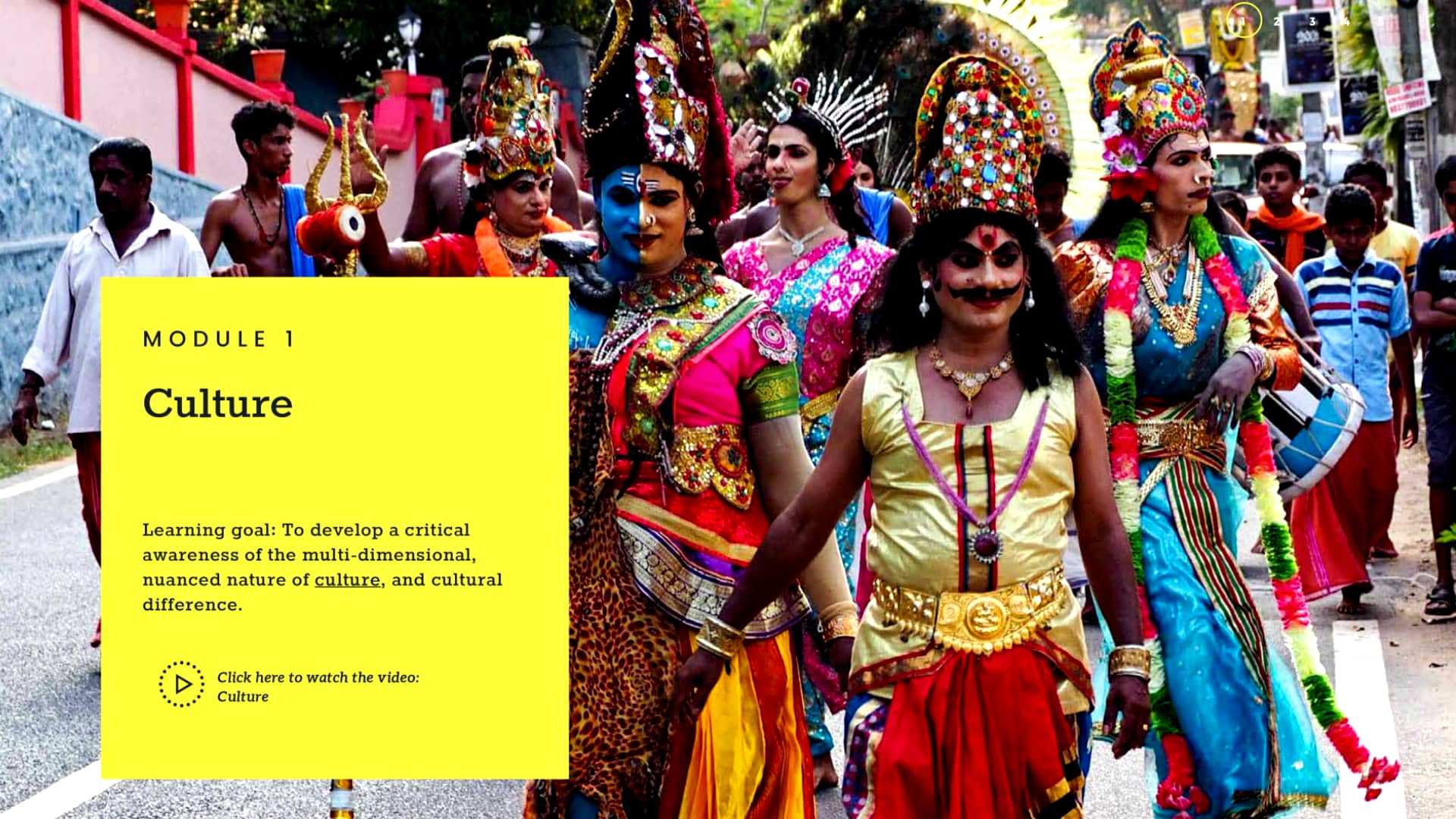 Module 1, Video 1: Culture on Vimeo