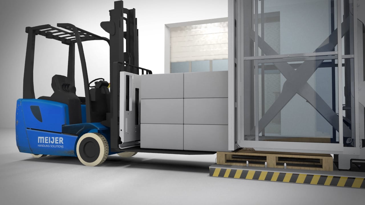 Meijer Handling Solutions Stationary Pallet Changer on Vimeo