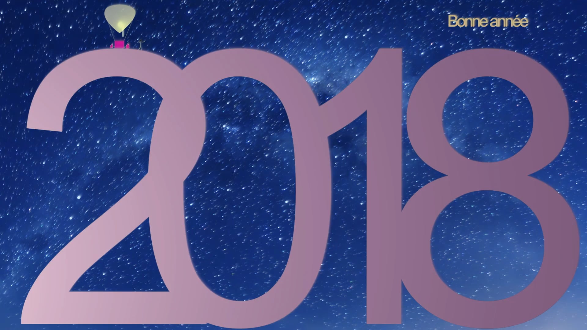 CARTE VIDEO - Bonne année 2018