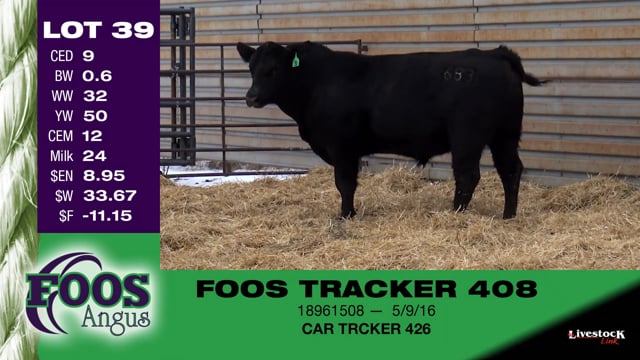 Lot #39 - FOOS TRACKER 408