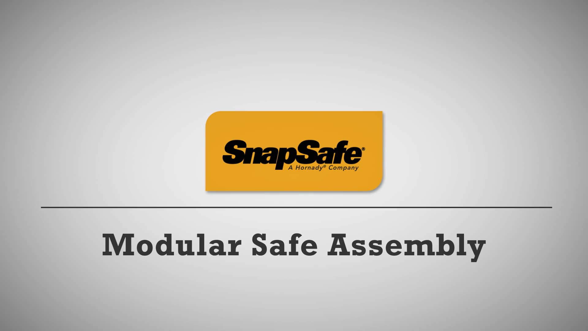 SnapSafe® Modular Safe Assembly on Vimeo