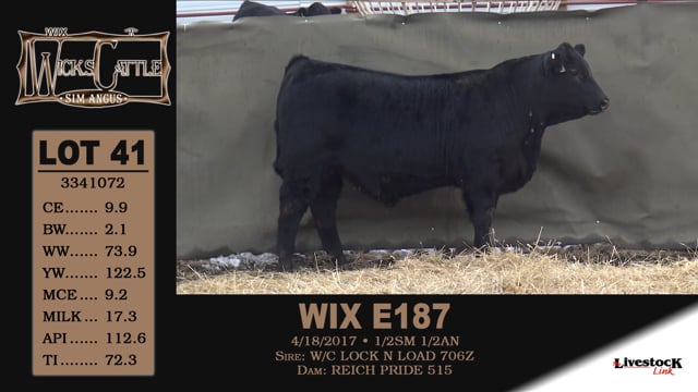 Lot #41 - WIX E187