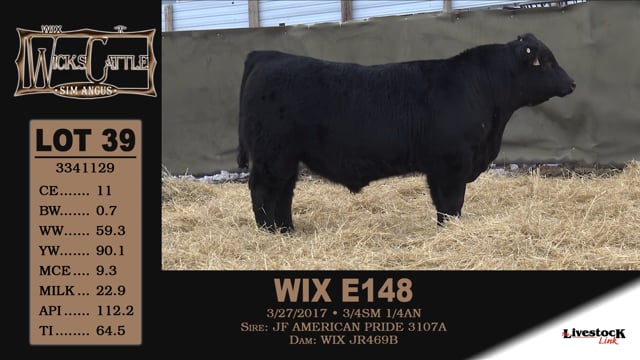 Lot #39 - WIX E148