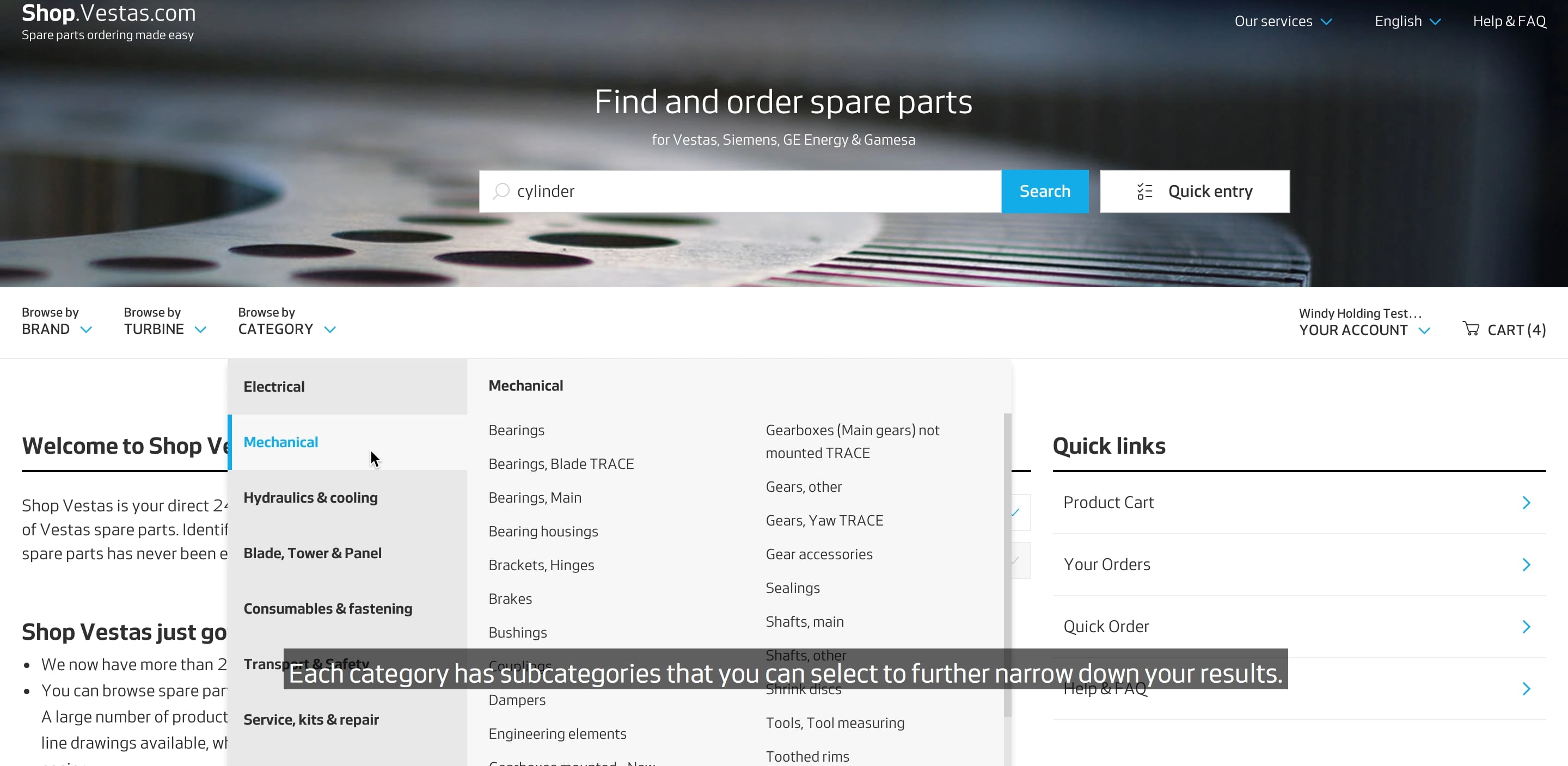 Find and view products on Vimeo