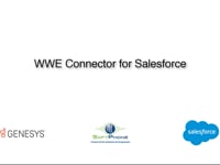 WWE Connector for Salesforce