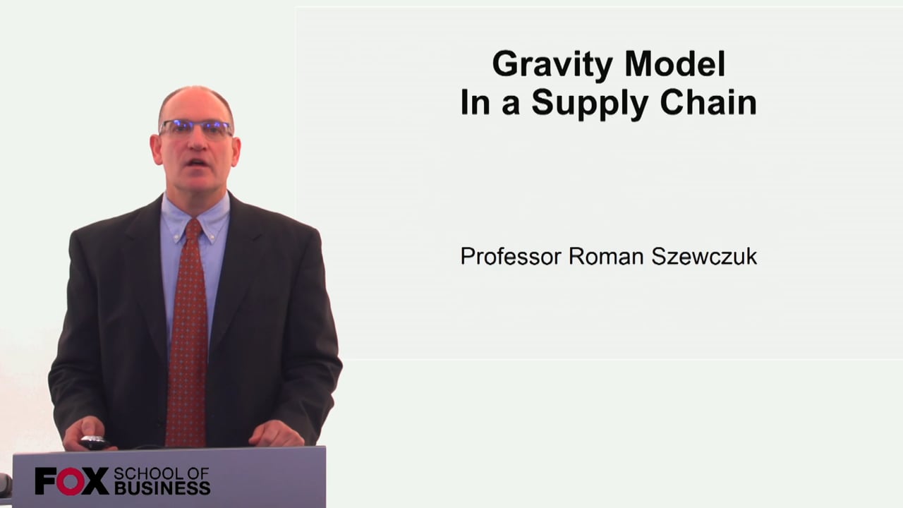 Gravity Model in a supply chain