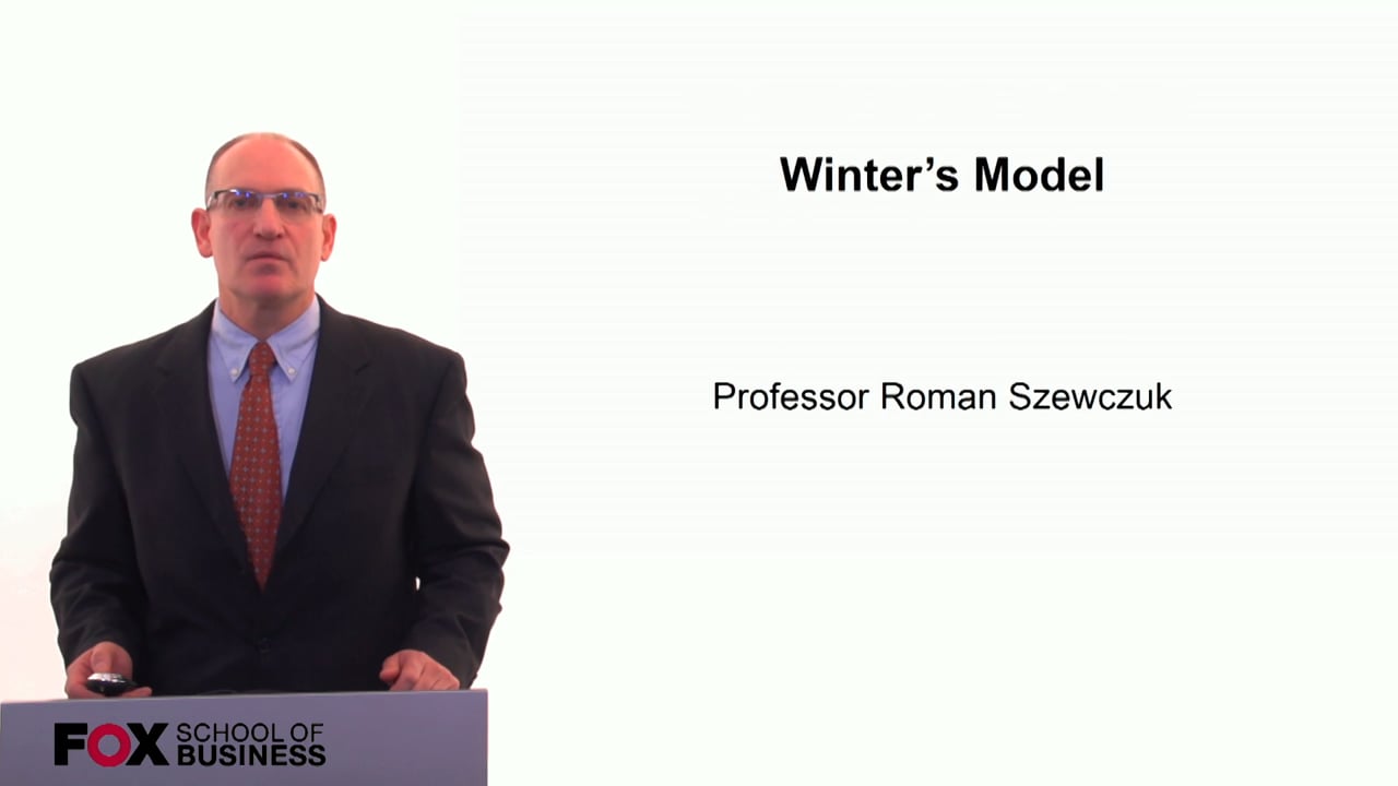 Login to view Winters Model