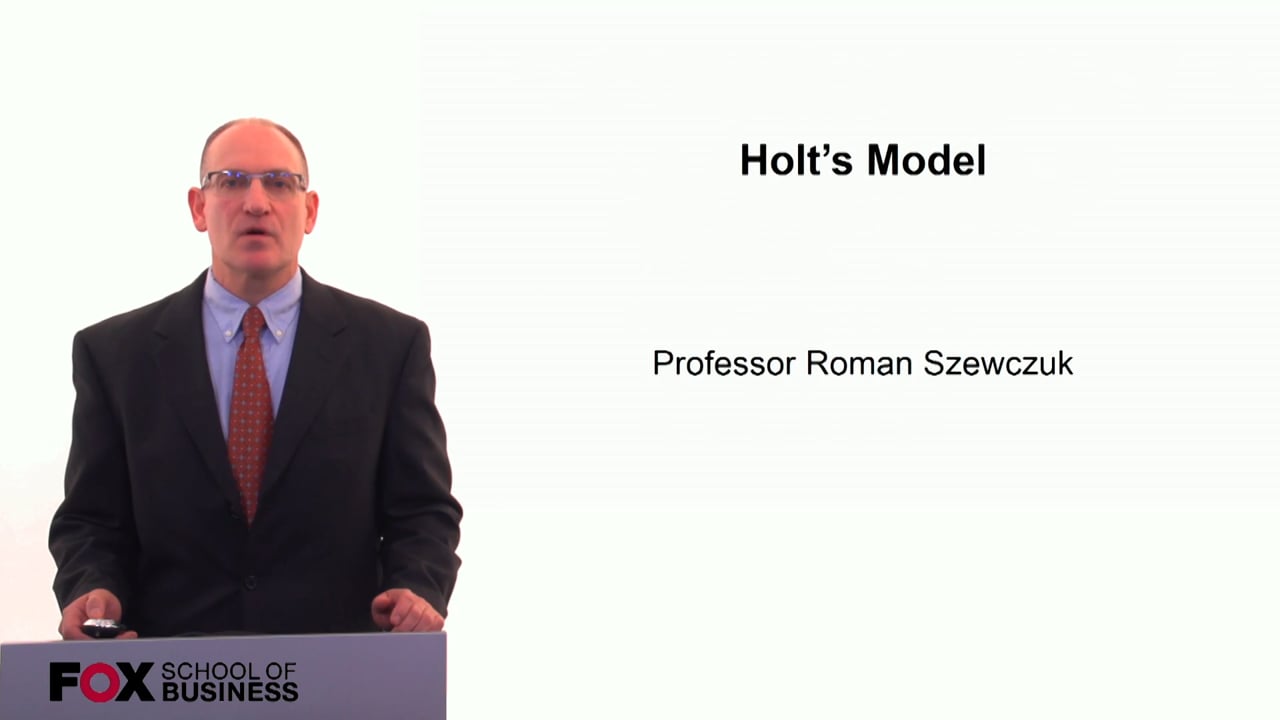 Login to view Holts Model