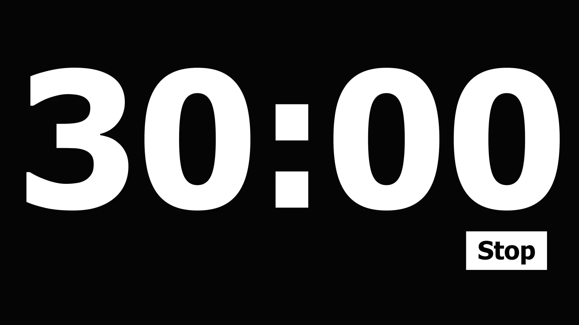 create custom live countdown timer video clock up to 30 min