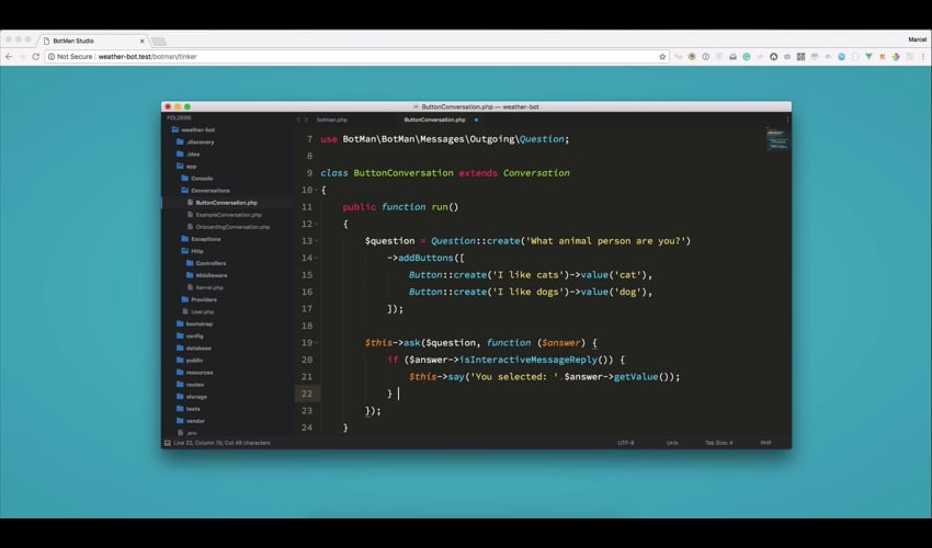 Buttons - Build A Chatbot - Beyond Code