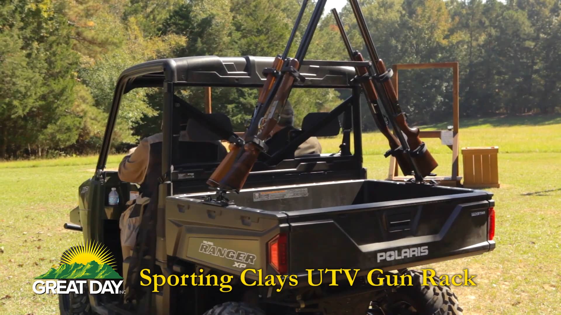QuickDraw Sporting Clays UTV Gun Rack Model QD804SC by GREAT DAY on Vimeo