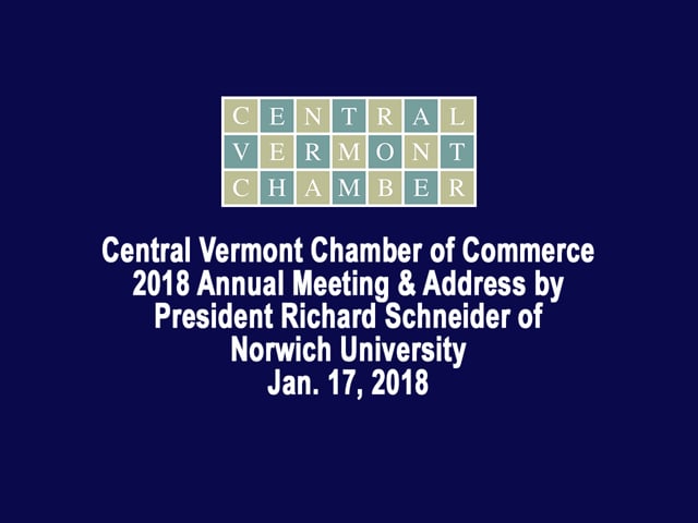 Central Vermont Chamber of Commerce 2018 Annual Meeting
