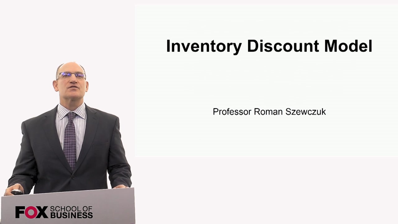 Inventory Discount Model