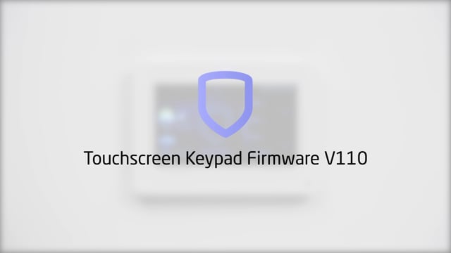 Graphic Touchscreen Keypad Firmware Update 110