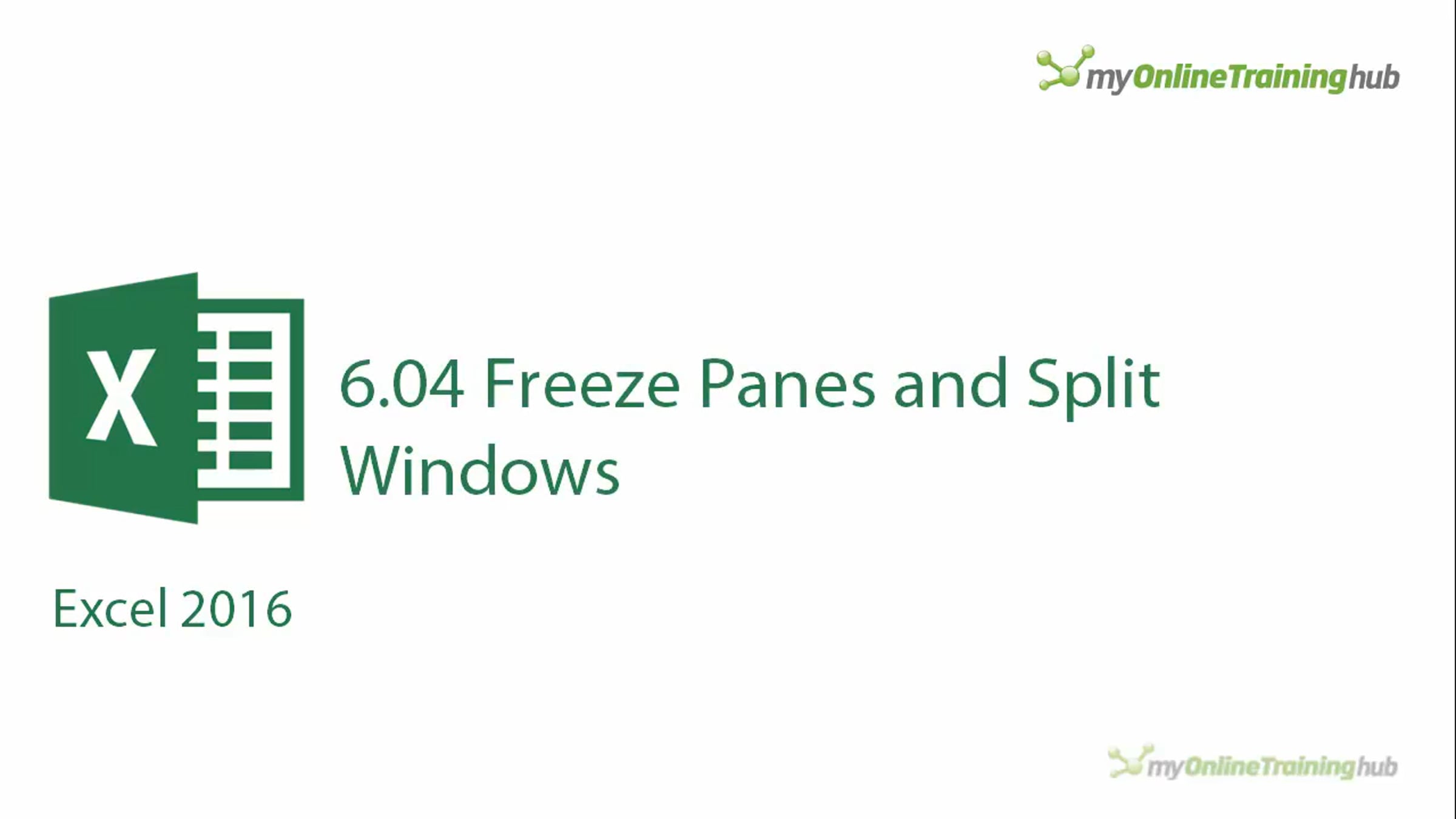 excel_16_6.04 Freeze Panes and Split Windows | Videos & Movies on Vimeo
