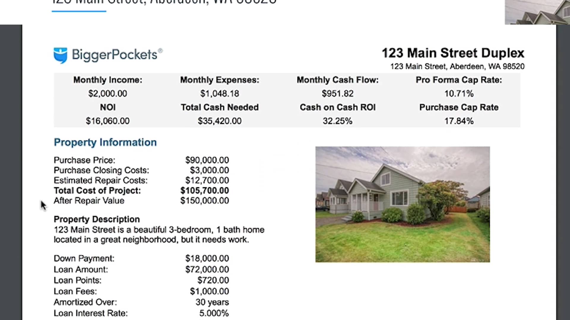 Rental property calculator quick overview on vimeo
