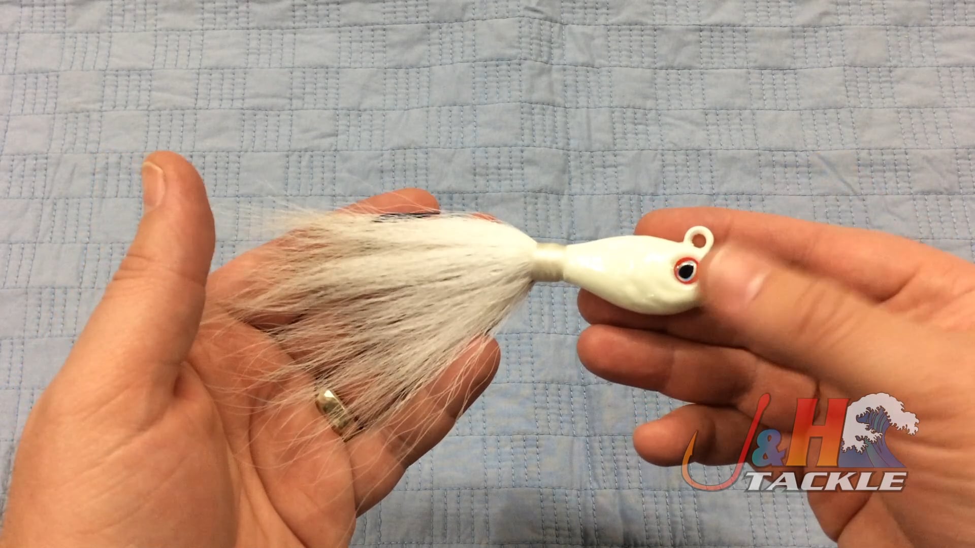 S&S John Skinner Fluke Swing Hook Bucktails _ J&H Tackle on Vimeo